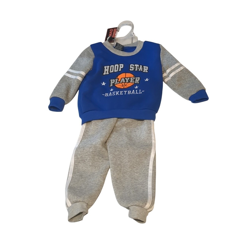 NWT Mad Game 2 pc  Boys Pant Set.  Size 24 months .Hoop Star Player‎ Basketball